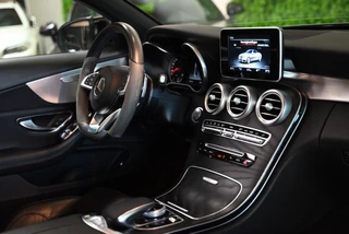 Mercedes-Benz C-Klasse Mercedes-Benz C-klasse Cabrio 180 Premium Plus AMG Styling - Night Edition - Airscarf - Leer - Camera - Stoelverwarming - - afbeelding nr 14