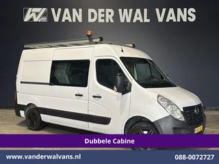 Opel Movano 2.3 Turbo 146pk L2H2 Dubbele cabine Euro6 Airco | Imperiaal | Omvormer | 2500kg Trekhaak | LM velgen
