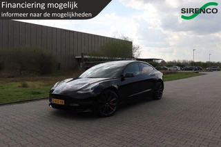 Tesla Model 3 Tesla Model 3 PERFORMANCE AWD 75 kWh dual motor 462pk soh 85% chrome delete all black leder panodak stoelverwarming v+a autopilot - afbeelding nr 42