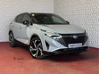 Nissan QASHQAI 1.3 MHEV 160PK TEKNA PLUS BOSE TWO TONE 20''LMV LEER ALCANTARA PANO MASSAGE BOSE STOEL/STUUR/RUIT VERW MATRIX.LED ELEK.KLEP HEADUP 20''LMV GOOGLE NAVI