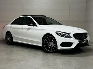 Mercedes-Benz C-Klasse Mercedes C-klasse 400 4MATIC V6 AMG Pano Burmester HUD Lucht - afbeelding nr 1
