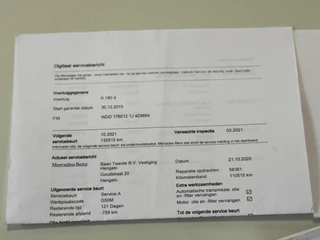 Mercedes-Benz A-Klasse Mercedes-Benz A-klasse 180d Automaat Navi Nieuwe APK Park.sensoren Flippers LM velgen - afbeelding nr 53