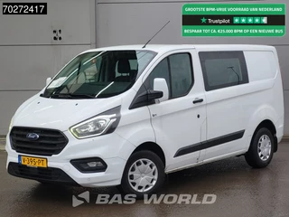 Ford Transit Custom Ford Transit Custom 105pk Dubbel Cabine Euro6 LED L1H1 Trekhaak Airco Cruise Parkeersensoren L1 Doka Mixto 4m3 Airco Dubbel cabine Trekhaak Cruise control - afbeelding nr 1