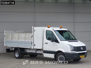 Volkswagen Crafter Volkswagen Crafter 136pk Open Laadbak met Kist Dubbellucht 3,5t Trekhaak Pritsche Pickup Open Box Trekhaak - afbeelding nr 3