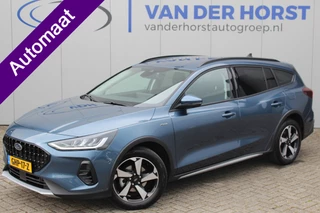 Ford Focus Trekgewicht 1.500kg ! Slechts 6.600km ! Ruim €. 9.000,- beneden de nieuwprijs ! Volautm. airco dual, navigatie, telefoonvoorb., adaptive cruise control, LED verlichting, metallic lak, camera, front-, lane- en side assist, LM wielen, Isofix etc. - afbeelding nr 1