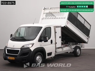 Peugeot Boxer 160PK Kipper met Kist Trekhaak Airco Euro6 Tipper Benne Kieper Airco Trekhaak
