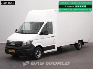 MAN TGE 3.100 433cm Bakwagen Achterdeuren Zijdeur Airco Camera Euro6 Meubelbak Koffer Verkoopwagen Pakketwagen Airco