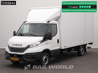 Iveco Daily 35S16 3.0L Laadklep 160PK Bakwagen ACC Airco Cruise CarPlay Stoelverwarming D'Hollandia Euro6 Meubelbak Koffer Airco Cruise control