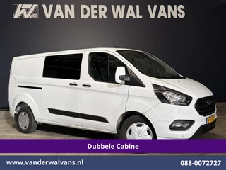 Ford Transit Custom 2.0 TDCI 131pk L2H1 Dubbele Cabine Euro6 Airco | 6-Zits | Cruisecontrol | Trekhaak