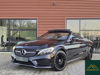Mercedes-Benz C-Klasse Cabrio 180 AMG Line 9G-TRONIC Airscarf|Windscherm|Navigatie|LED|Dealeronderhouden| 19" nieuwe velgen en banden.