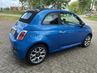 Fiat 500C Fiat 500C Cabrio Blauw 2014 0.9 TwinAir Turbo 500S | Xenon | Clima | PDC | - afbeelding nr 4