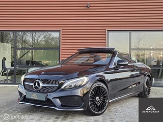 Mercedes-Benz C-Klasse Cabrio 180 AMG Line 9G-TRONIC Airscarf|Windscherm|Navigatie|LED|Dealeronderhouden| 19" nieuwe velgen en banden.