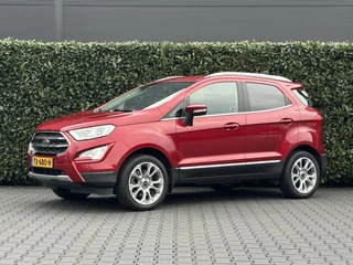 Ford EcoSport 1.0 EcoBoost TITANIUM, NL AUTO, NAP LOGISCH, B&O, PANORAMADAK, NAVI, CRUISE, KEYLESS, DODEHOEK, LEDER, CAMERA, DAB, PDC, LED, CLIMATE CONTROL, STOEL/STUURVERWARMING, TREKHAAK, LICHTMETAAL 17"