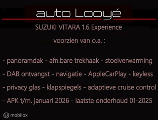 Suzuki Vitara Suzuki Vitara 1.6 Experience - trekhaak - panodak - navi - afbeelding nr 2