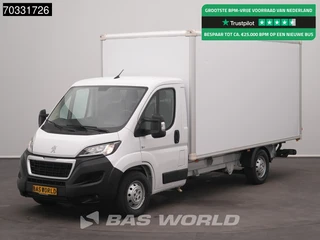 Peugeot Boxer 165PK Laadklep Bakwagen Airco Cruise Camera Standkachel Euro6 Meubelbak Koffer Möbelkoffer LBW Airco Cruise control