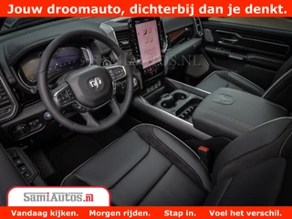 Dodge Ram 1500 Dodge Ram 1500 Laramie Night | Face Lift | 420Pk 636 Nn | Extra Groot Scherm + Passagiers Scherm | Comfortabele Dubbele Cabine met Royale 5 Zitplaatsen | BPM vrij | Nu Leverbaar uit Voorraad | Voorraad Nr  2220 - 5039 - afbeelding nr 9