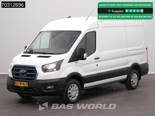 Ford E-Transit Elektrisch 68kWh 317km WLTP L2H2 Navi Airco Cruise Camera Parkeersensoren SYNC Display L2 Airco Cruise control