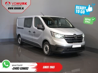 Renault Trafic Renault Trafic 2.0 dCi 130 pk L2 BPM VRIJ! DC Dubbel Cabine LED/ 2xSchuifdeur/ Navi/ Carplay/ Camera/ PDC/ Cruise - afbeelding nr 1