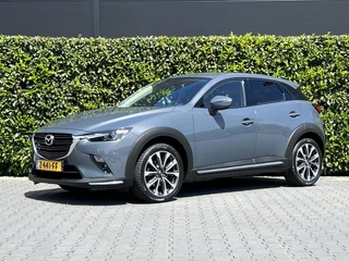 Mazda CX-3 2.0 SkyActiv-G 121 LUXURY, NAVIGATIE, CRUISE CONTROL, CLIMATE CONTROL, STOELVERWARMING, HALF LEDER, DODEHOEK, KEYLESS, HUD, LED, DAB, LICHTMETAAL 18"