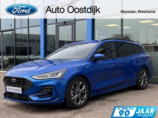 Ford Focus Wagon 1.0 EcoBoost Hybrid ST Line 155PK Automaat Winterpack Cruise Camera Parkeersensoren Climate Full-LED Keyless Privacy Glass *1500KG Trekgewicht*