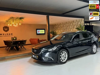 Mazda 6 Sportbreak 2.0 SkyActiv-G 165 Skylease+|Keyless|StoelVW|Navi|Cruise|PDC|LED|17" Velgen|Rijklaar