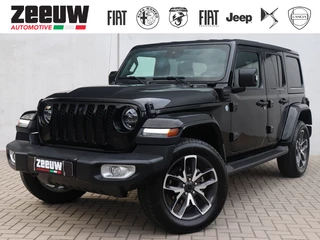 Jeep Wrangler Unlimited 4xe 380 PK Sahara | Leder | Camera | Navi | Carplay | 20"