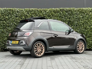 Opel ADAM Opel ADAM 1.0 TURBO ROCKS, LEDER, ECC-AIRCO, CRUISE, LINNENDAK, STOELVERWARMING, STUURVERWARMING, OPEN DAK, LICHTMETAAL 17