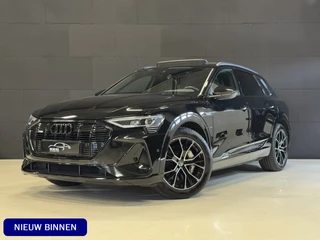 Audi e-tron Audi e-tron e-tron 50 quattro | SOH 88% |2x S-Line Black Edition 71 kWh | Pano | Afn. trekhaak | Carplay | Adaptive cruise | Stoelverwarming - afbeelding nr 1