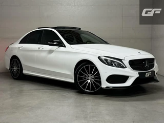 Mercedes-Benz C-Klasse Mercedes C-klasse 400 4MATIC V6 AMG Pano Burmester HUD Lucht - afbeelding nr 1