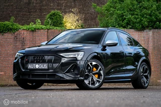 Audi e-tron Sportback S quattro 95 kWh 503 pk | SOH 98% | Panorama | RS stoelen | Trekhaak | Ambiance verlichting | LED | 360 camera | B&O Sound | Adaptive | Dealer onderhouden |