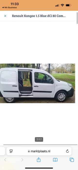 Renault Kangoo Renault Kangoo bestel 1.5 Blue dCi 80 Comfort airco - afbeelding nr 7