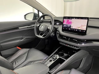Škoda Enyaq iV Škoda Enyaq iV 80 Luxus [ 3-Fase ] (INCL-BTW) *PANO | LUXURY-LEATHER | HEAD-UP | ADAPTIVE-CRUISE | MEMORY-PACK | FULL-LED | DIGI-COCKPIT | BLIND-SPOT | NAVI-FULLMAP | KEYLESS | CAMERA | HEATED-SPORTSEATS | KEYLESS | 19