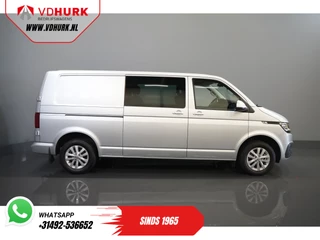 Volkswagen Transporter Volkswagen Transporter T6.1 2.0 TDI 150 pk DSG Aut. L2 DC Dubbel Cabine Highline BPM VRIJ! Adapt.Cruise/ LED/ 2xSchuifdeur/ Standkachel/ Carplay/ Stoelverw./ Camera - afbeelding nr 10