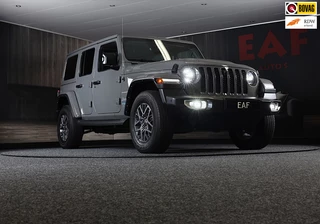 Jeep Wrangler Unlimited 4xe 380 Sahara / 360 Camera / Leder / Navi / Ecc / Elek Pakket / Led / Pdc / 18 Inch / TOPSTAAT