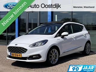Ford Fiesta 1.0 EcoBoost Vignale 125PK Nieuwe Distributieriem Panodak Winterpack Adaptieve Cruise Camera Navi Vol-Leder B&O Climate Privacy Glass Keyless *Full-Options*