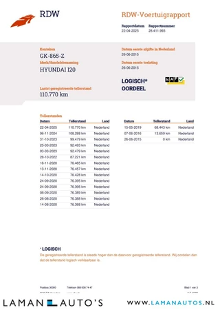 Hyundai i20 Hyundai i20 1.2 i-Motion Comfort 5-deurs | Airco Cruise Metallic PDC Trekhaak | Voorschoten - afbeelding nr 19