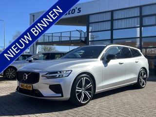 Volvo V60 Trekhaak Panodak Elek.stoelen + Nappa Leer Stoelverwarming + Ventilatie Stuurverwarming 19 Inch Velgen Carplay Extra Getint Glas Donkere Hemel 1e Eigenaar Plug In Hybride - afbeelding nr 1