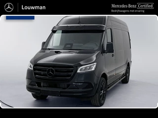 Mercedes-Benz Sprinter 319 1.9 CDI L2H2 30 Jahre Edition Leder Vanstep Full black Zonneklep met Led MAK Safari 3500kg Trekhaak Betimmering Navigatie