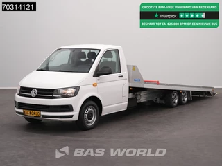 Volkswagen Transporter 140pk Eder Algema Fitzel 1500KG Nutzlast Autotransporter Cartransporter Oprijwagen Airco Cruise control
