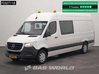 Mercedes-Benz Sprinter 316 CDI Automaat Dubbel Cabine L3H2 Navi Airco Cruise Camera Parkeersensoren MBUX CarPlay Euro6 L3 DC Doka Mixto Airco Cruise control