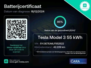 Tesla Model 3 Tesla Model 3 Standard RWD Plus 60 kWh 42.229 km eerste eigenaar - afbeelding nr 2