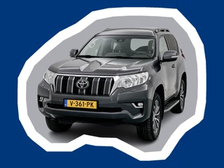 Toyota Land Cruiser 2.8 D-4D-F Professional High Roof Blind Van NAP Leder Navigatie Trekhaak 3500kg Camera Stoelverwarming Euro 6