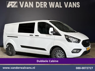 Ford Transit Custom 2.0 TDCI 131pk L2H1 Dubbele Cabine Euro6 Airco | 6-Zits | Cruisecontrol | 2550kg Trekhaak