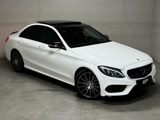 Mercedes-Benz C-Klasse Mercedes C-klasse 400 4MATIC V6 AMG Pano Burmester HUD Lucht - afbeelding nr 2