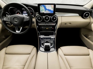 Mercedes-Benz C-Klasse 157Pk Automaat (DUBBEL PANORAMADAK, GROOT NAVI, SFEERVERLICHTING, STOELVERWARMING, ELEK SPORTSTOELEN, LEDER, CRUISE, PARKEERSENSOREN, NIEUWE APK, NIEUWSTAAT) - afbeelding nr 6