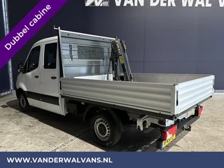 Mercedes-Benz Sprinter Mercedes-Benz Sprinter 314 CDI 143pk Pick-Up Open Laadbak 1000kg Kraan Dubbele Cabine Euro6 Airco | 3500kg Trekhaak | 6-Zits Apple Carplay, Android Auto, Cruisecontrol - afbeelding nr 2
