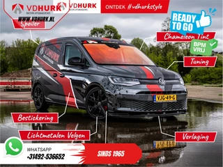 Volkswagen Caddy Volkswagen Caddy Cargo Maxi 2.0 TDI Black Edition 125 pk DSG Aut. BPM VRIJ! Ready2Go Leder/ Adapt. Cruise/ Virtual Cockpit/ Standkachel/ LED/ Stoelverw./ Navi - afbeelding nr 4
