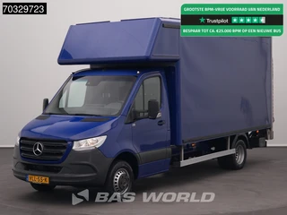 Mercedes-Benz Sprinter 516 CDI Laadklep Automaat Dubbellucht Zijdeur Bakwagen Airco Cruise D'Hollandia Euro6 Meubelbak Koffer Airco Cruise control