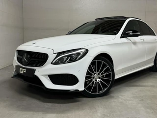 Mercedes-Benz C-Klasse Mercedes C-klasse 400 4MATIC V6 AMG Pano Burmester HUD Lucht - afbeelding nr 65