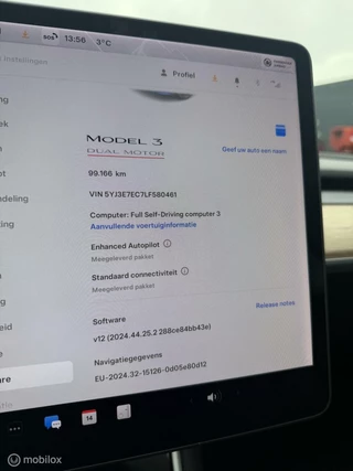 Tesla Model 3 Tesla Model 3 Performance AWD FSD 75 kWh SOH 86.6% Dual Motor - afbeelding nr 17